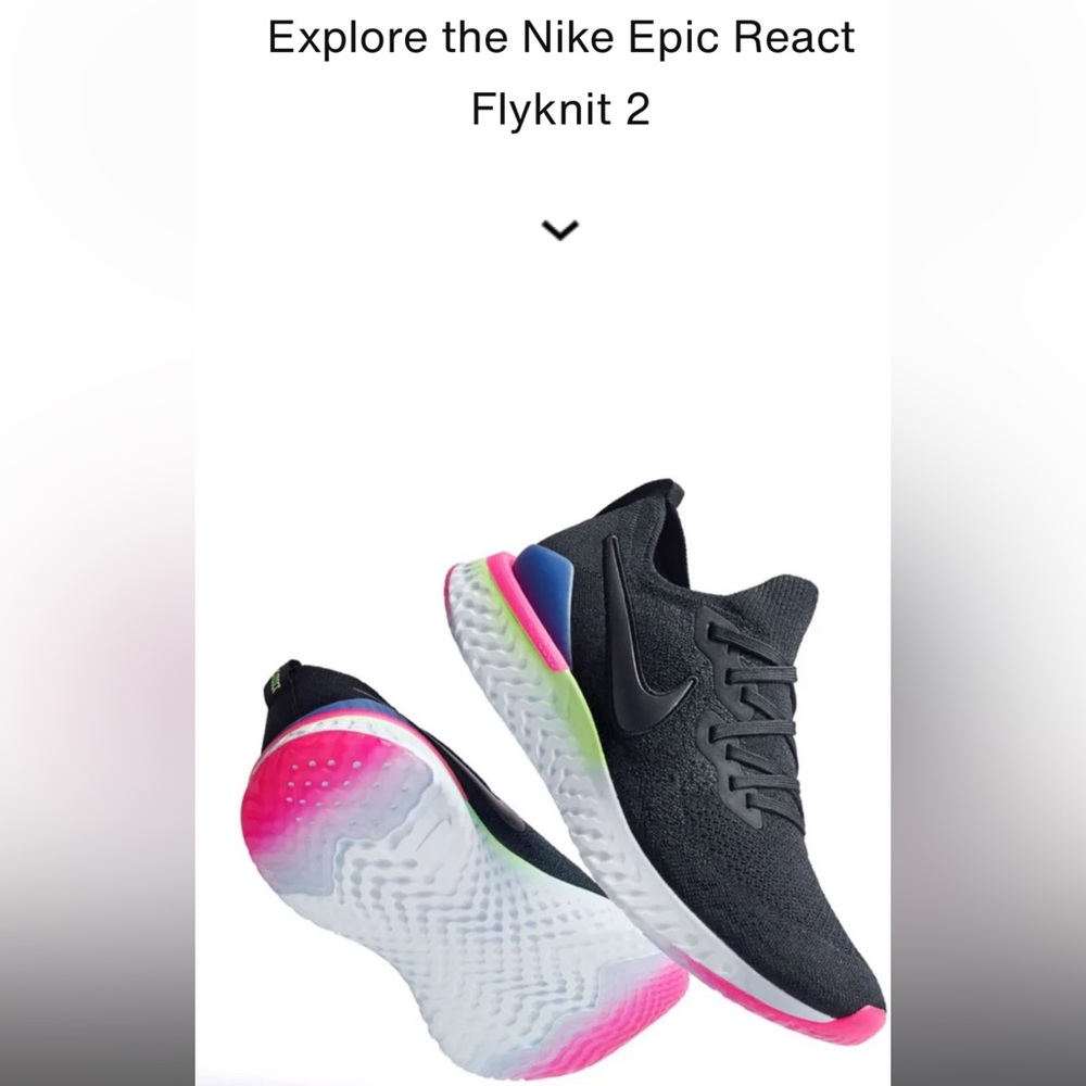 Nike men’s epic react fly knit 2 sneakers 👟